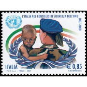 Italia Italy 2972 2007 Italia en el Consejo de Seguridad de la ONU MNH