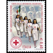 Italia Italy 2975 2008 100 aniv. Cuerpo de enfermeras voluntarias de la Cruz Roja MNH