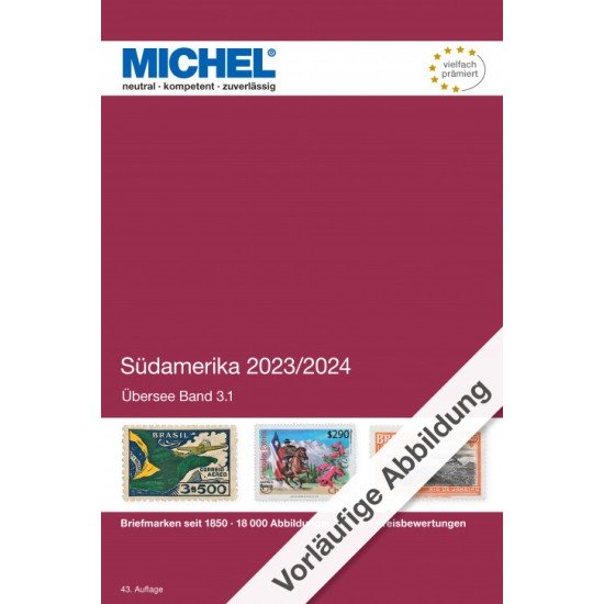 MICHEL Übersee-Katalog Südamerika 2023/2024, Band 1 A-J MICHEL Übersee-Katalog Südamerika 2023/2024, Band 1 A-J