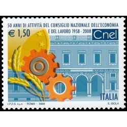 Italia Italy 2980 2008 Instituciones Consejo Nacional de Economía y Trabajo CNEL MNH Italia Italy 2980 2008 Instituciones Consejo Nacional de Economía y Trabajo CNEL MNH
