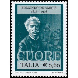 Italia Italy 2988 2008 Personalidades Literatura Edmondo de Amicis MNH Italia Italy 2988 2008 Personalidades Literatura Edmondo de Amicis MNH
