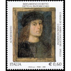 Italia Italy 2989 2008 Patrimonio Artístico y Cultural Bernardino di Betto Il Pintoricchio MNH Italia Italy 2989 2008 Patrimonio Artístico y Cultural Bernardino di Betto Il Pintoricchio MNH