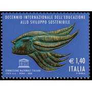 Italia Italy 2994  2008 Decada mundial para el desarrollo sostenible MNH
