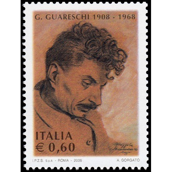 Italia Italy 2996 2008 Personalidades Literatura Giovannino Guareschi MNH