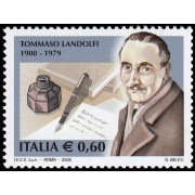 Italia Italy 3016 2008 Personalidades Literatura Tommaso Landolfi MNH