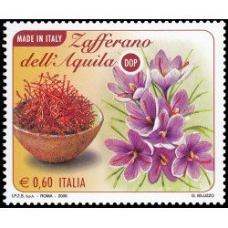 Italia Italy 3021 2008 Productos de Italia Azafrán del Aquila MNH Italia Italy 3021 2008 Productos de Italia Azafrán del Aquila MNH