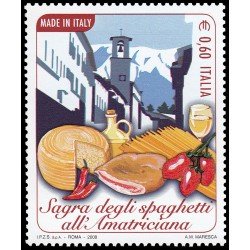 Italia Italy 3022 2008 Productos de Italia Espaguetis de Amatrice MNH Italia Italy 3022 2008 Productos de Italia Espaguetis de Amatrice MNH