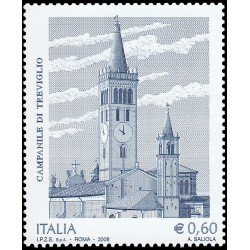 Italia Italy 3023 2008 Patrimonio Artístico y Cultural Campanario de Treviglio MNH Italia Italy 3023 2008 Patrimonio Artístico y Cultural Campanario de Treviglio MNH