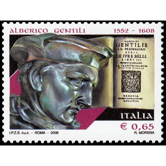 Italia Italy 3027 2008 Personalidades Abogacía Alberico Gentili MNH Italia Italy 3027 2008 Personalidades Abogacía Alberico Gentili MNH