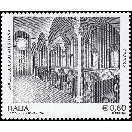 Italia Italy 3028 2008 Patrimonio Artístico y Cultural Biblioteca Malatestiana en Cesena MNH Italia Italy 3028 2008 Patrimonio Artístico y Cultural Biblioteca Malatestiana en Cesena MNH