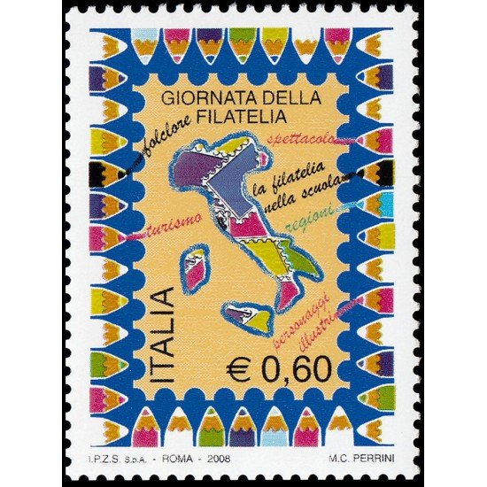 Italia Italy 3030 2008 Día de la Filatelia MNH Italia Italy 3030 2008 Día de la Filatelia MNH