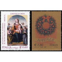 Italia Italy 3035/36 2008 Navidad MNH Autoadhesivo Italia Italy 3035/36 2008 Navidad MNH Autoadhesivo