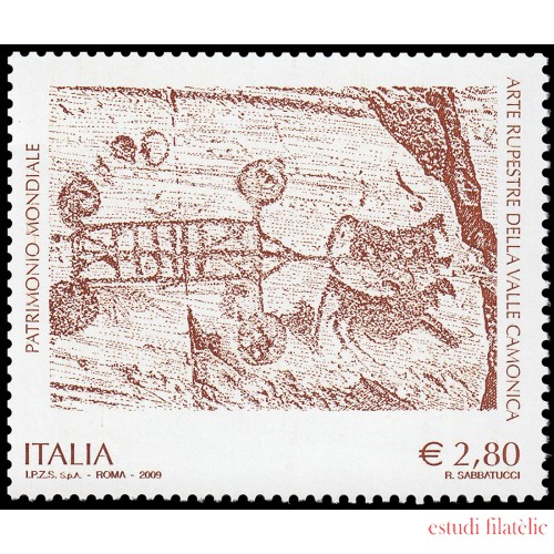 Italia Italy 3046 2009 Patrimonio Artístico y Cultural Arte rupestre del valle Camonica MNH