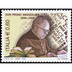 Italia Italy 3047 2009 Personalidades Religión Don Primo Mazzolari MNH Italia Italy 3047 2009 Personalidades Religión Don Primo Mazzolari MNH