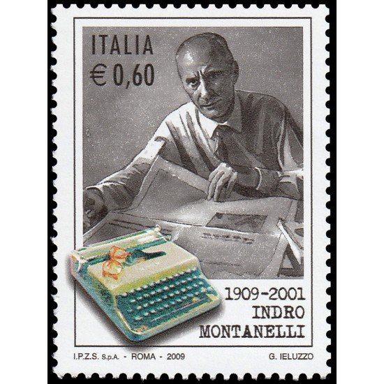 Italia Italy 3050 2009 Personalidades Periodista Indro Montanelli MNH Italia Italy 3050 2009 Personalidades Periodista Indro Montanelli MNH