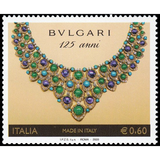 Italia Italy 3051 2009 Productos de Italia Joyería Bulgari MNH Italia Italy 3051 2009 Productos de Italia Joyería Bulgari MNH