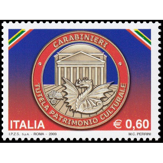 Italia Italy 3053 2009 Instituciones División de carabineros para la protección del patrimonio cultural MNH Italia Italy 3053 2009 Instituciones División de carabineros para la protección del patrimonio cultural MNH