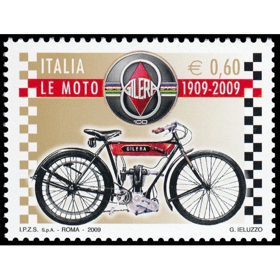 Italia Italy 3064 2009 100 aniv. Motocicletas Gilera MNH Italia Italy 3064 2009 100 aniv. Motocicletas Gilera MNH