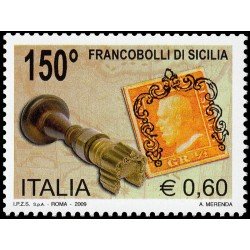 Italia Italy 3065 2009 150 aniv. Primeros sellos de Sicilia MNH Italia Italy 3065 2009 150 aniv. Primeros sellos de Sicilia MNH