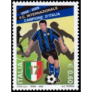Italia Italy 3068 2009 Deporte italiano el F.C. Internacional campeón de Italia 2008-2009 MNH