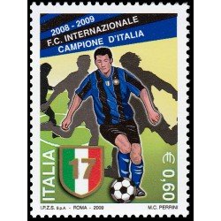 Italia Italy 3068 2009 Deporte italiano el F.C. Internacional campeón de Italia 2008-2009 MNH Italia Italy 3068 2009 Deporte italiano el F.C. Internacional campeón de Italia 2008-2009 MNH