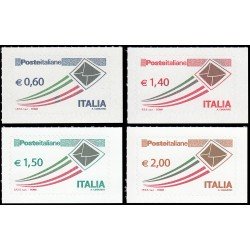 Italia Italy 3072/75 2009 Serie corriente Pasta italiana Autoadhesivos Italia Italy 3072/75 2009 Serie corriente Pasta italiana Autoadhesivos