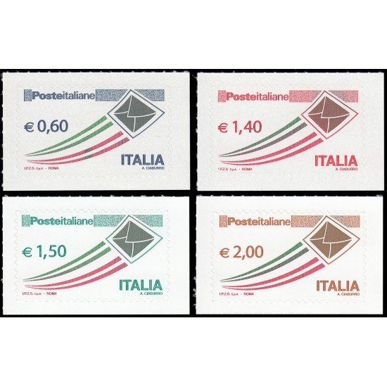 Italia Italy 3072/75 2009 Serie corriente Pasta italiana Autoadhesivos Italia Italy 3072/75 2009 Serie corriente Pasta italiana Autoadhesivos