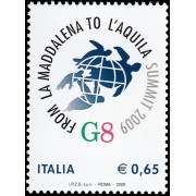 Italia Italy 3076 2009 Cumbre del G8 en La Aquila MNH