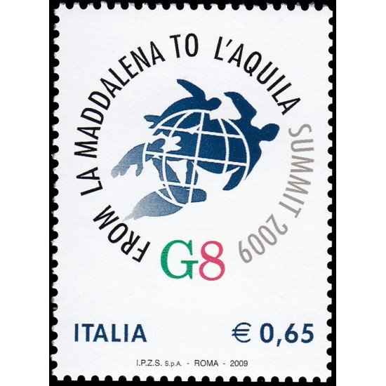 Italia Italy 3076 2009 Cumbre del G8 en La Aquila MNH