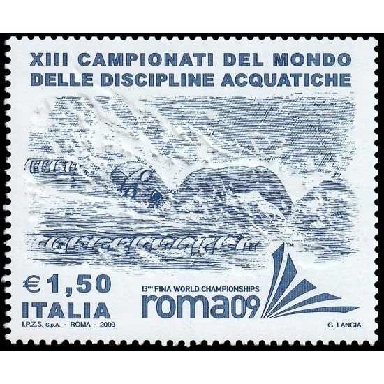 Italia Italy 3082 2009 XIII Campeonatos del mundo de disciplinas acuáticas MNH Italia Italy 3082 2009 XIII Campeonatos del mundo de disciplinas acuáticas MNH