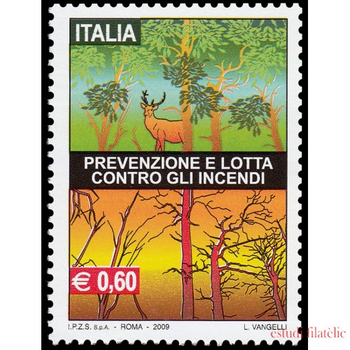 Italia Italy 3083 2009 Prevención y lucha contra incendios MNH