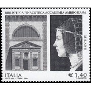 Italia Italy 3087 2009 Patrimonio Artístico y Cultural Biblioteca Pinacoteca Ambrosiana en Milán MNH
