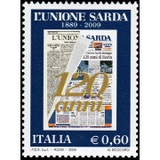 Italia Italy 3091 2009 120 aniv. del periódico L Unione Sarda MNH