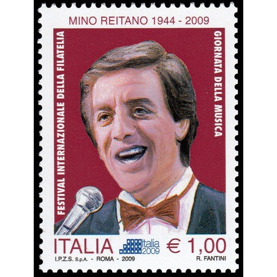 Italia Italy 3107 2009 Exposición Internacional de Filatelia en Roma. Jornada de musica Mino Reitano MNH Italia Italy 3107 2009 Exposición Internacional de Filatelia en Roma. Jornada de musica Mino Reitano MNH