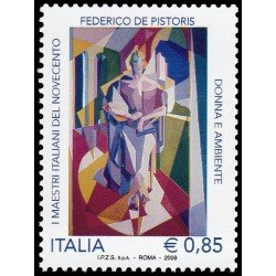 Italia Italy 3116 2009 Personalidades Artistas italianos del siglo XX Mujer y Ambiente de Federico de Pistoris MNH Italia Italy 3116 2009 Personalidades Artistas italianos del siglo XX Mujer y Ambiente de Federico de Pistoris MNH