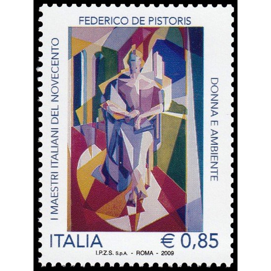 Italia Italy 3116 2009 Personalidades Artistas italianos del siglo XX Mujer y Ambiente de Federico de Pistoris MNH Italia Italy 3116 2009 Personalidades Artistas italianos del siglo XX Mujer y Ambiente de Federico de Pistoris MNH