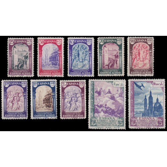 España Spain Variedad 904/13 912cc/913cc 1940 Virgen del Pilar MH España Spain Variedad 904/13 912cc/913cc 1940 Virgen del Pilar MH