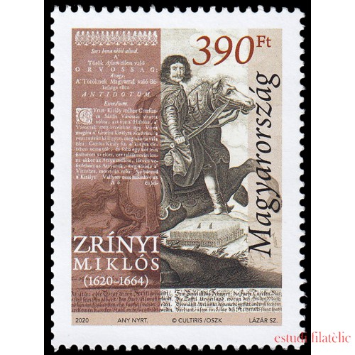 Hungría Hungary 6118 2020 Zrinyi Miklos MNH