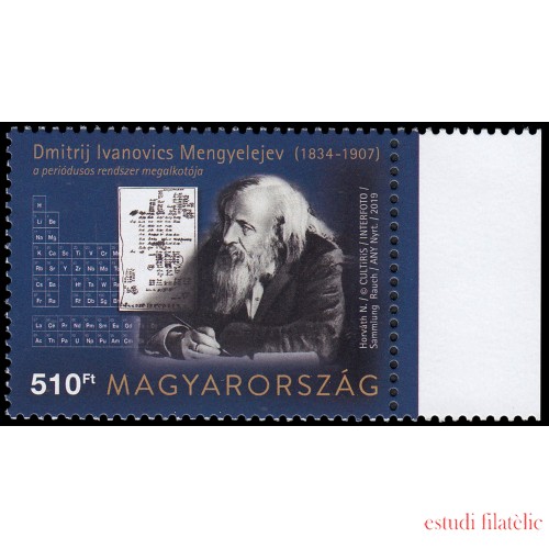 Hungría Hungary 6054 2019 Tabla periódica MNH