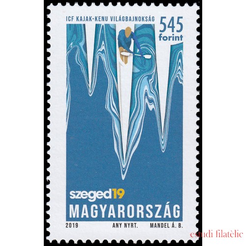 Hungría Hungary 6053 2019 Mundial de Canoa y Kayak en Szeged 2019 MNH