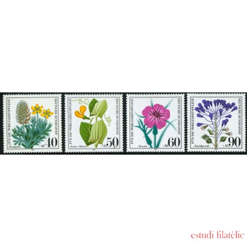 FL3/S Alemania Federal  Germany  Nº905/08  1980 Sorteo benéfico-Flores-Lujo