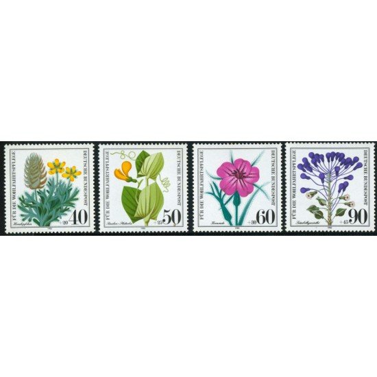 FL3/S Alemania Federal  Germany  Nº905/08  1980 Sorteo benéfico-Flores-Lujo