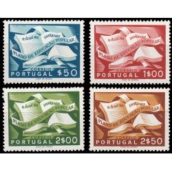 Portugal 807/10 1954 Campaña de Educación popular MNH Portugal 807/10 1954 Campaña de Educación popular MNH