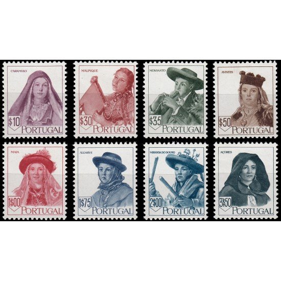 Portugal 688/95 1947 Sombreros Regionales MNH Portugal 688/95 1947 Sombreros Regionales MNH