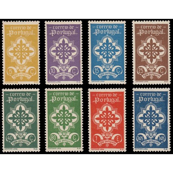 Portugal 592/99 1940 Legión Portuguesa MH Portugal 592/99 1940 Legión Portuguesa MH