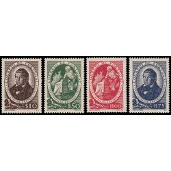 Portugal 651/54 1944 400 aniv. Nacimiento del botánico Felix Avelar Brotero  MH