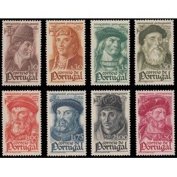 Portugal 655/62 1945 Navegantes Portugueses MH