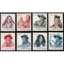 Portugal 688/95 1947 Sombreros Regionales MH Portugal 688/95 1947 Sombreros Regionales MH
