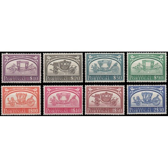 Portugal 752/59 1952 Museo Nacional de carrozas MNH Portugal 752/59 1952 Museo Nacional de carrozas MNH