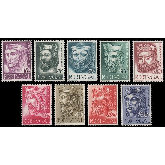Portugal 817/25 1955 Dinastía Alfonsina MNH